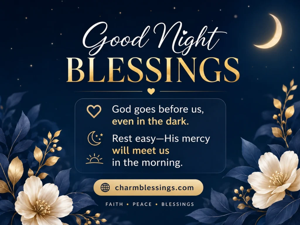 Good Night Blessings Image charmblessings