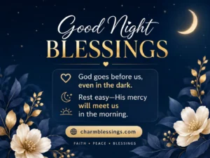Good Night Blessings Image charmblessings