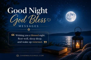 Good Night God Bless Messages Images charmblessings
