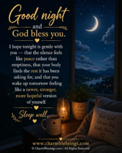 Good night and God bless you image charmblessigns