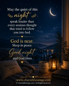 Good night quotes image charmblessings