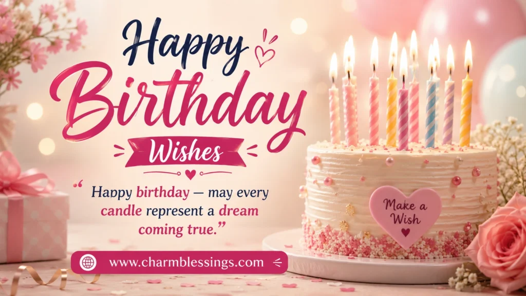 Happy Birthday Wishes Image by charmblessings