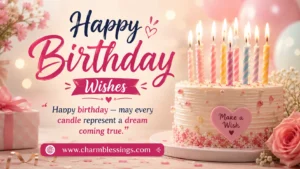 Happy Birthday Wishes Image by charmblessings