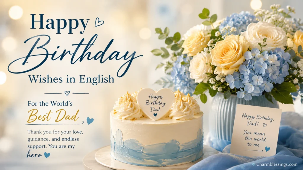 Happy Birthday Wishes in English images by charmblessings