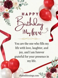  Happy Birthday my Love image mesage by charmblessings.com