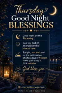 Thursday Good Night Blessings image charmblessings