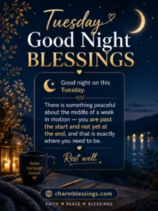 Tuesday Good Night Blessings image charmblessings