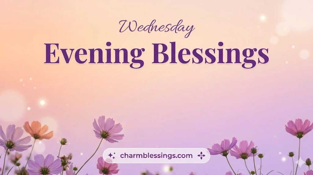 Wednesday Evening Blessings prayers quotes charmblessings