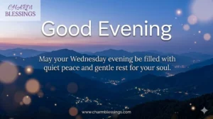 Wednesday Good Evening Blessings prayers Image