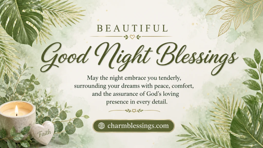 beautiful Good Night Blessings image charmblessings.com