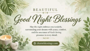 beautiful Good Night Blessings image charmblessings.com