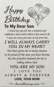 happy birthday wishes for Son Birthday message image by charmblessings.com