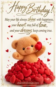 happy birthday wishes love Birthday message image by charmblessings.com