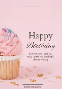 heart touching happy birthday wishes in hindi Birthday message image by charmblessings.com