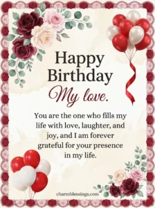 special happy birthday love wishes message image by charmblessings.com