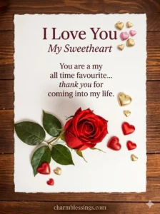 sweatheart happy birthday love wishes image message