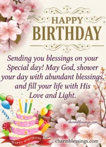unique happy birthday wishes Birthday message image by charmblessings.com