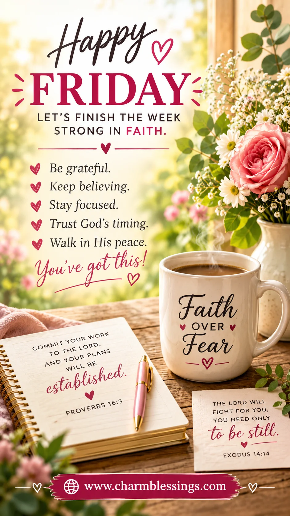Good Morning Happy Friday Blessings Image