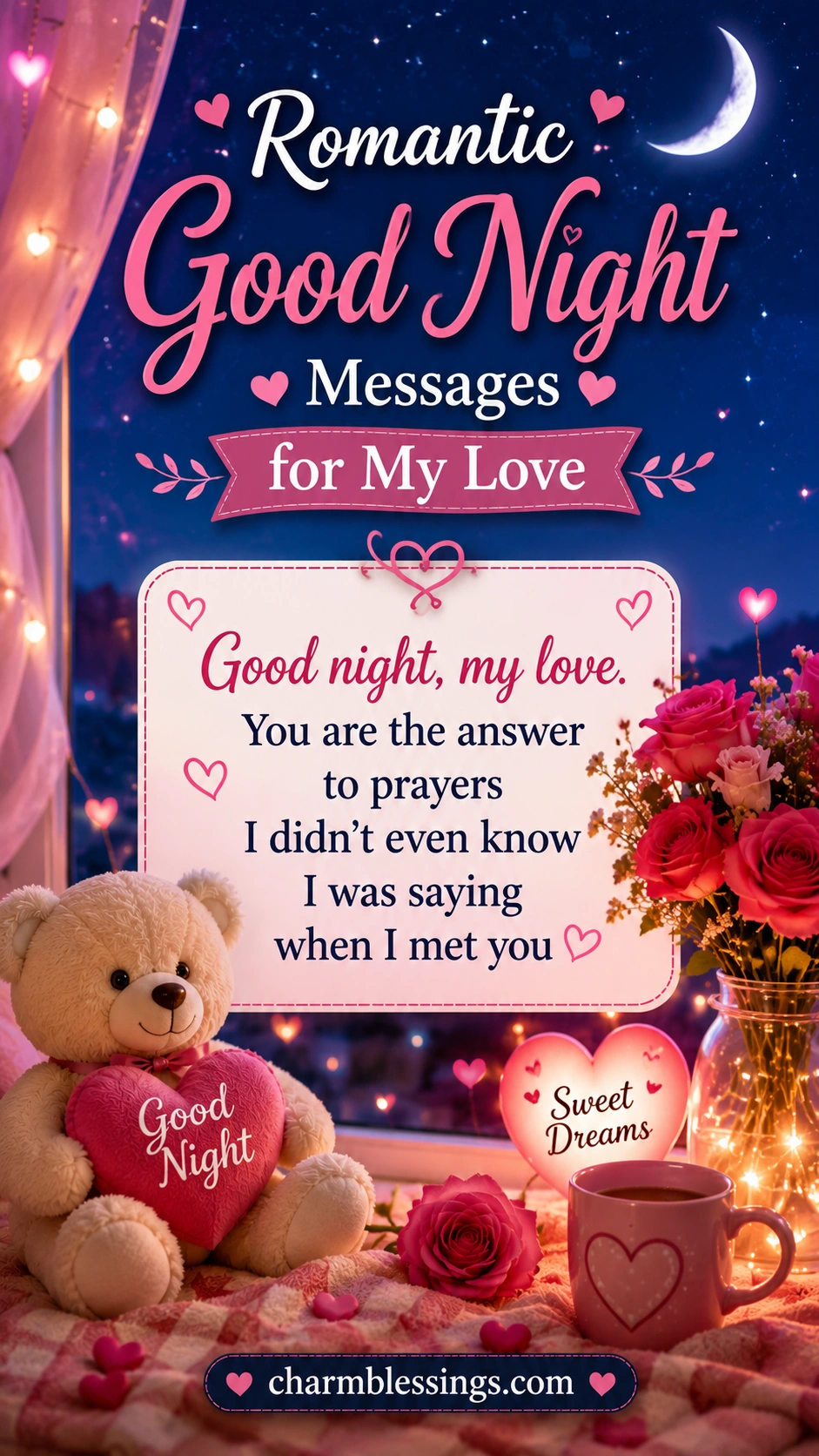 Romantic Good Night Messages for My Love