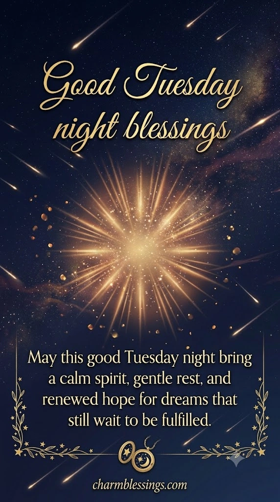 beautiful tuesday night blessings — blessed tuesday evening images by charmblessings.com