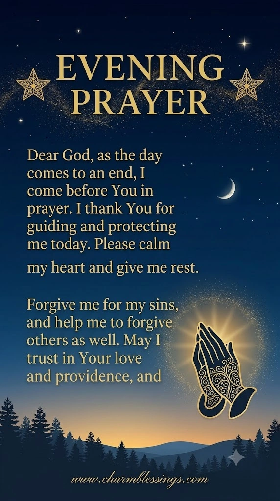Happy Tuesday Evening Blessings image by charmblessings.com