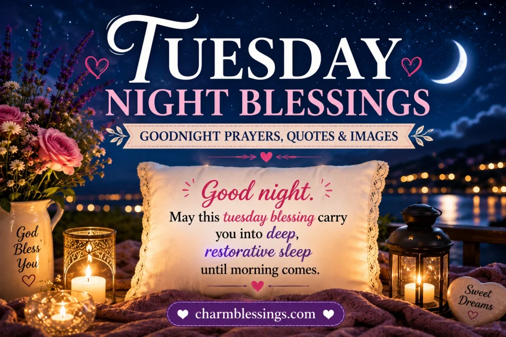 good night tuesday blessings — good night tuesday images by charmblessings.com
