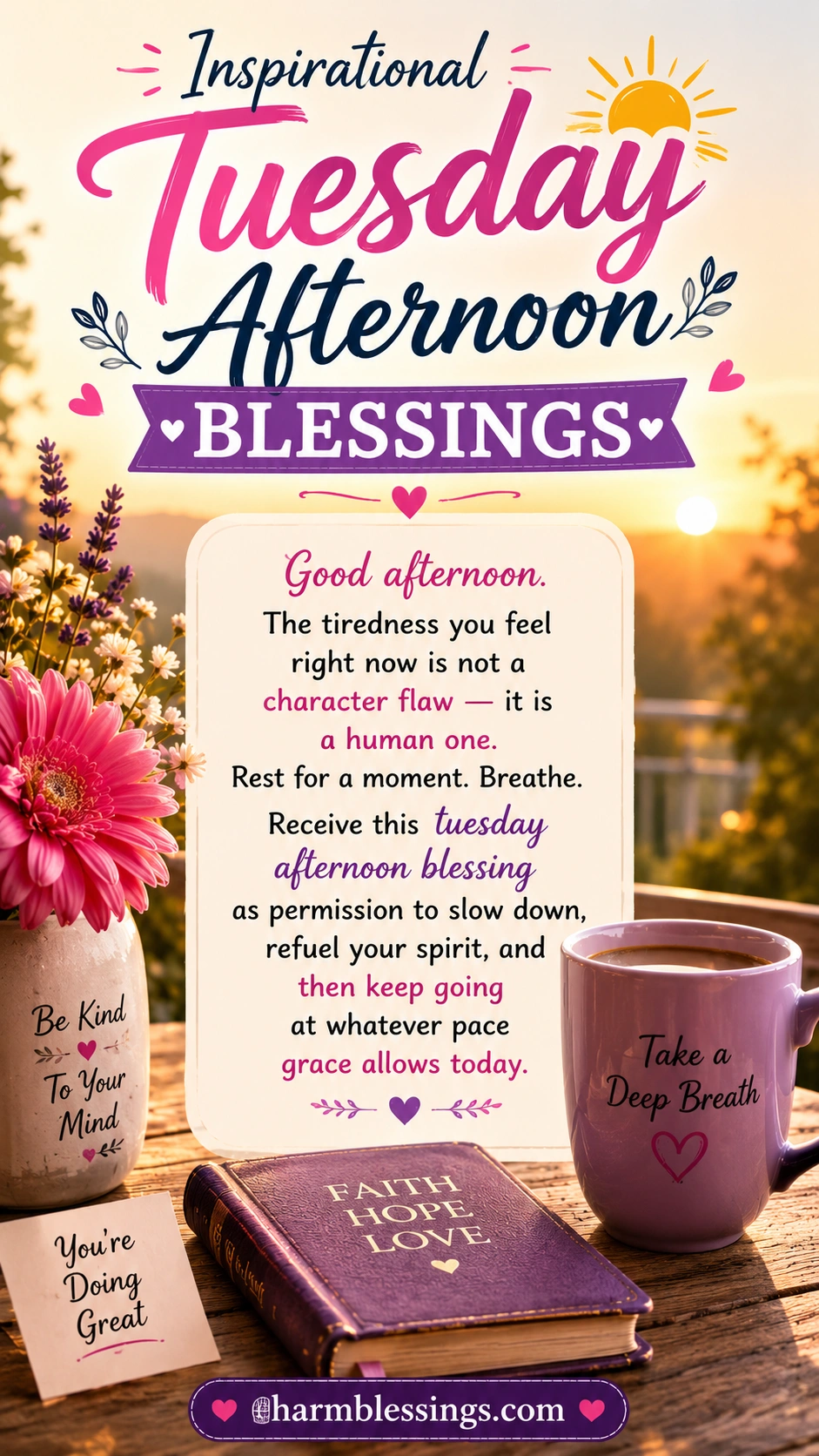 Inspirational Tuesday Afternoon Blessings , good afternoon tuesday blessings images by charmblessings.com