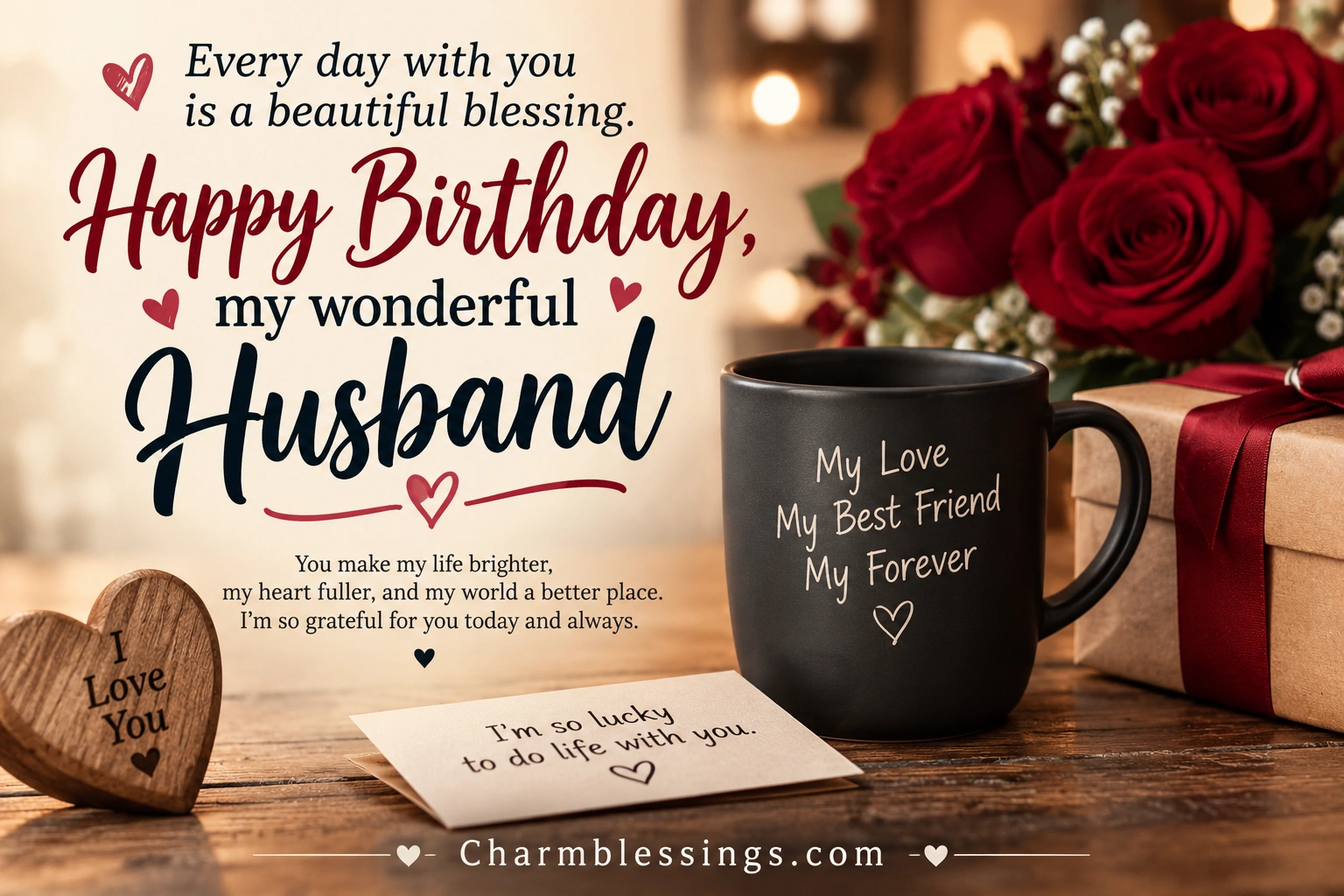 200+ Happy Birthday Wishes for Husband: Romantic, Heart Touching & Meaningful Messages