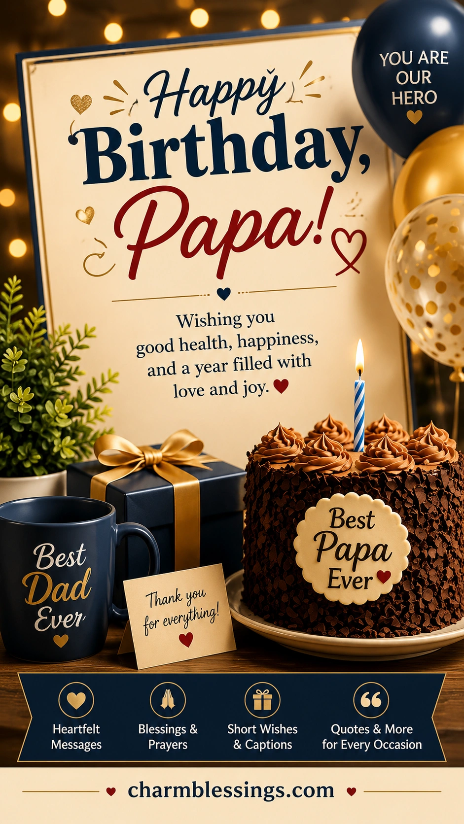 happy birthday wishes for papa, happy birthday dad wishes for long life