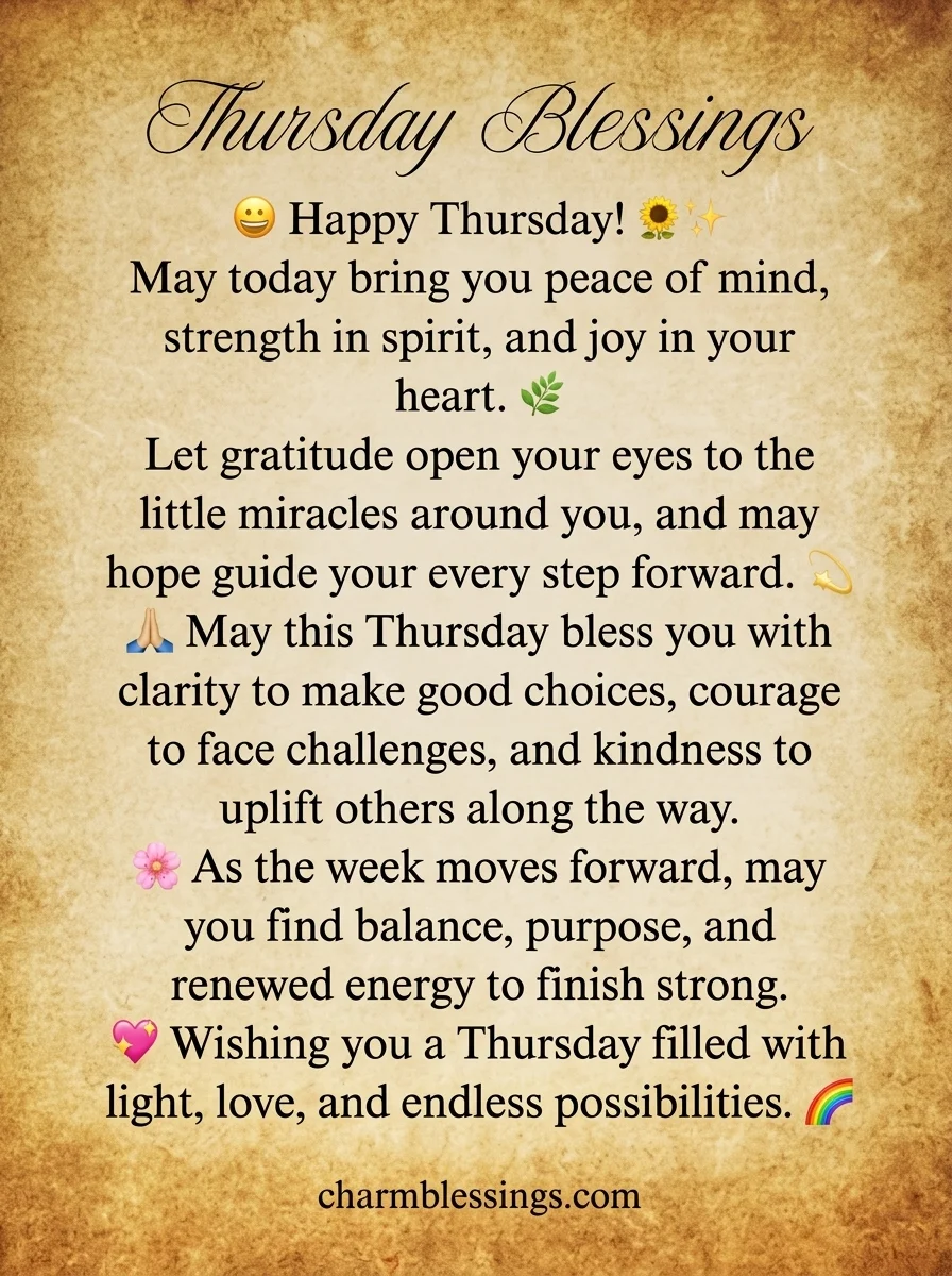 Beautiful Thursday Morning Blessings image