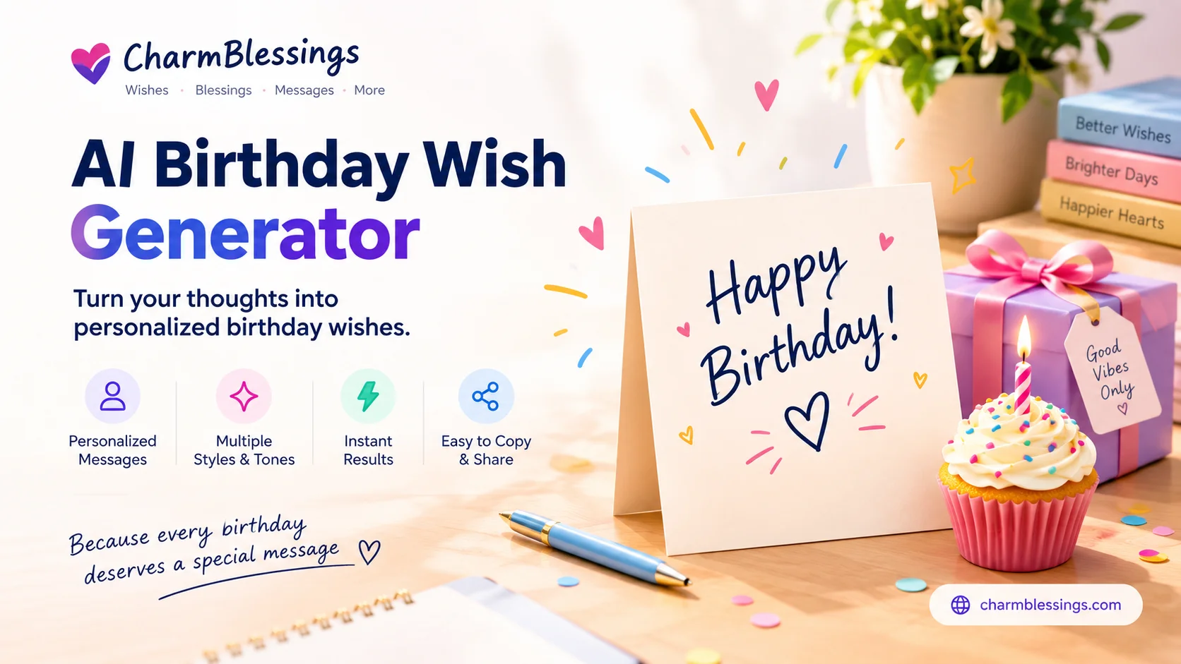AI Birthday Wish Generator by Chamrblessings