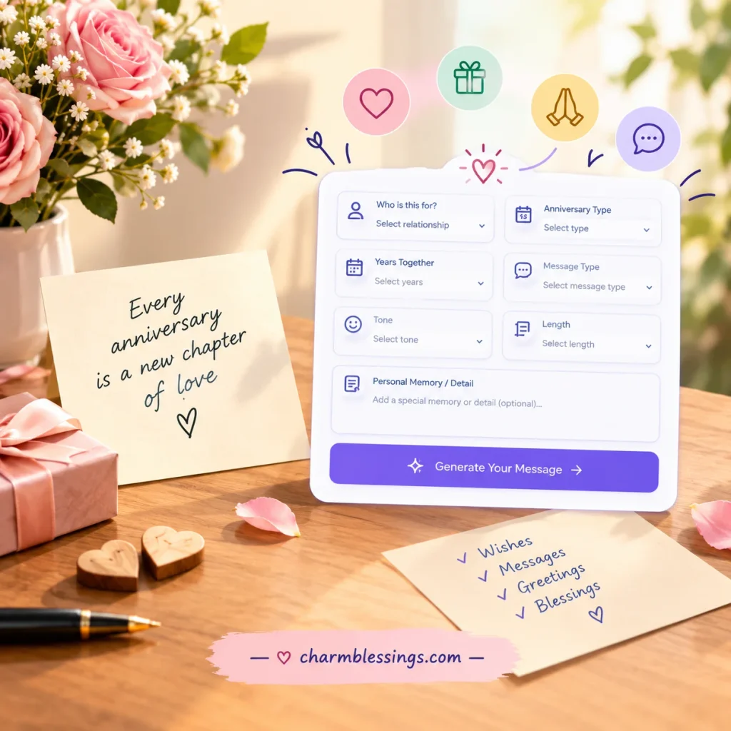 Free AI Anniversary Wishes Generator