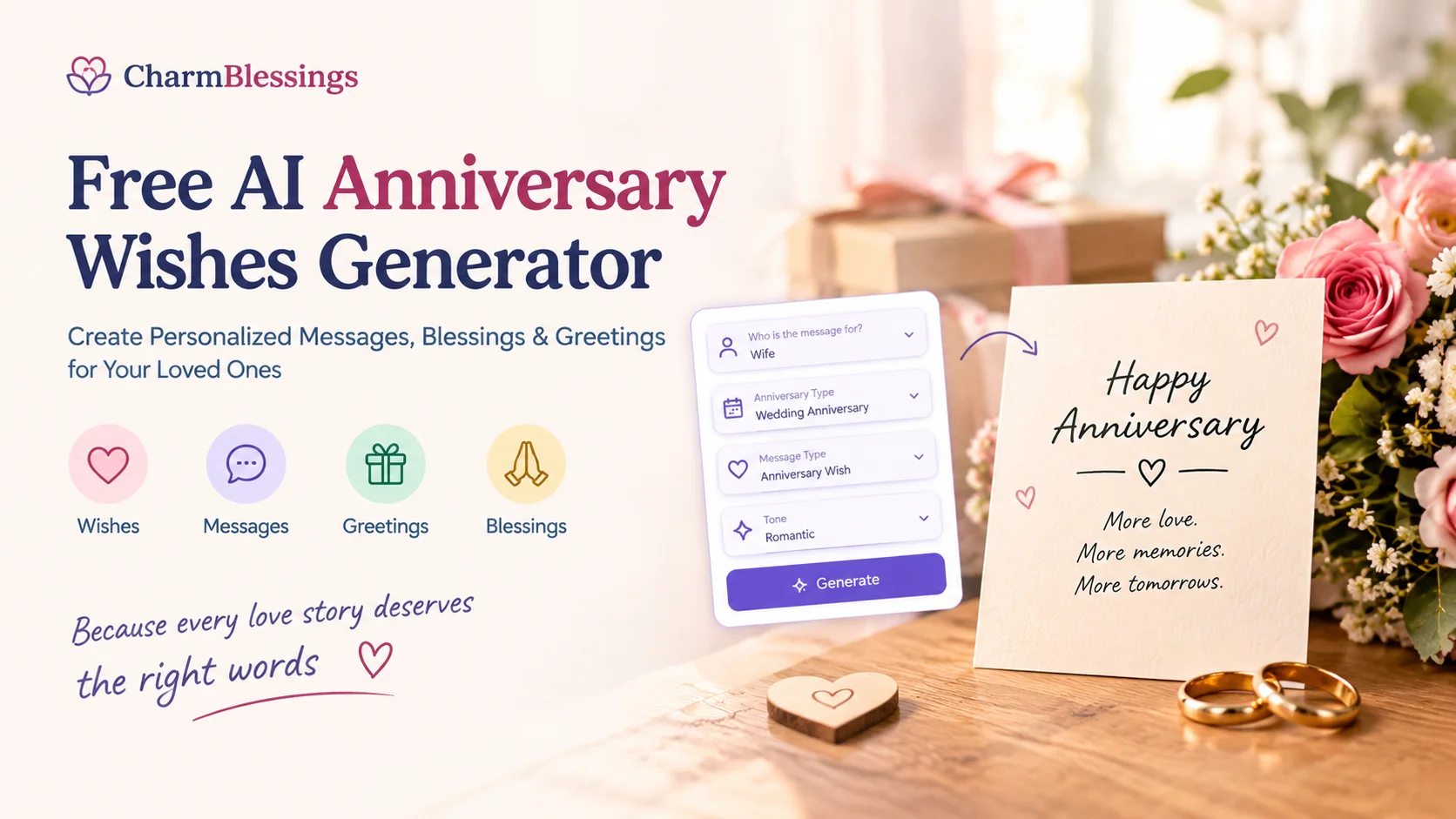 Anniversary Wishes Generator