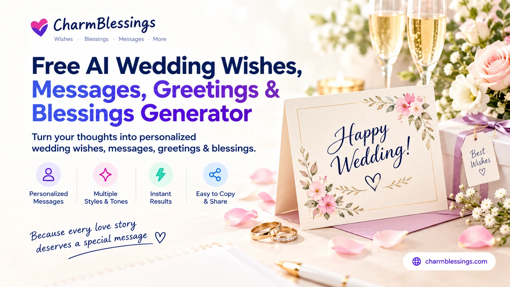 Wedding Wishes Generator