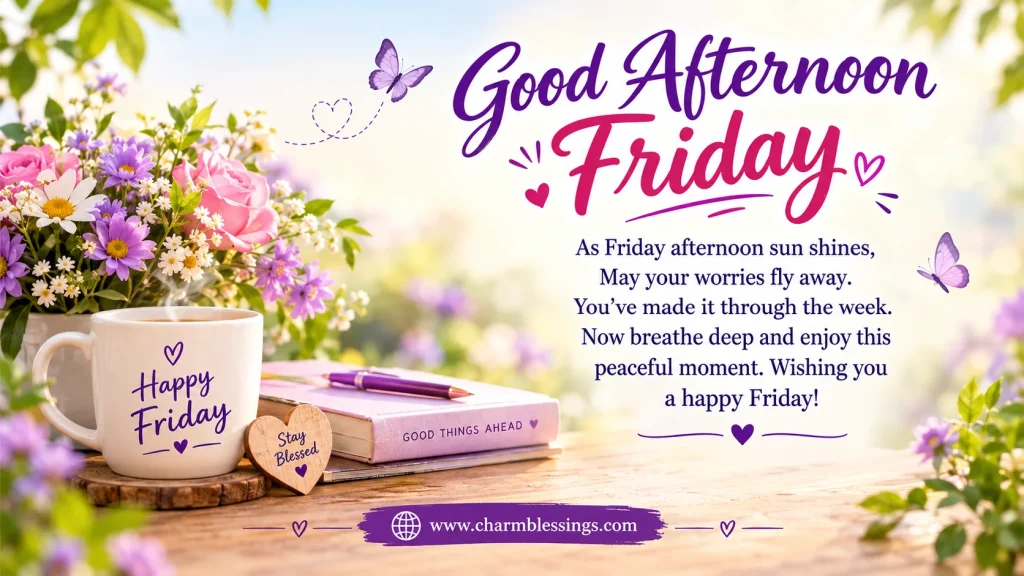 Friday Good Afternoon Blessings Image