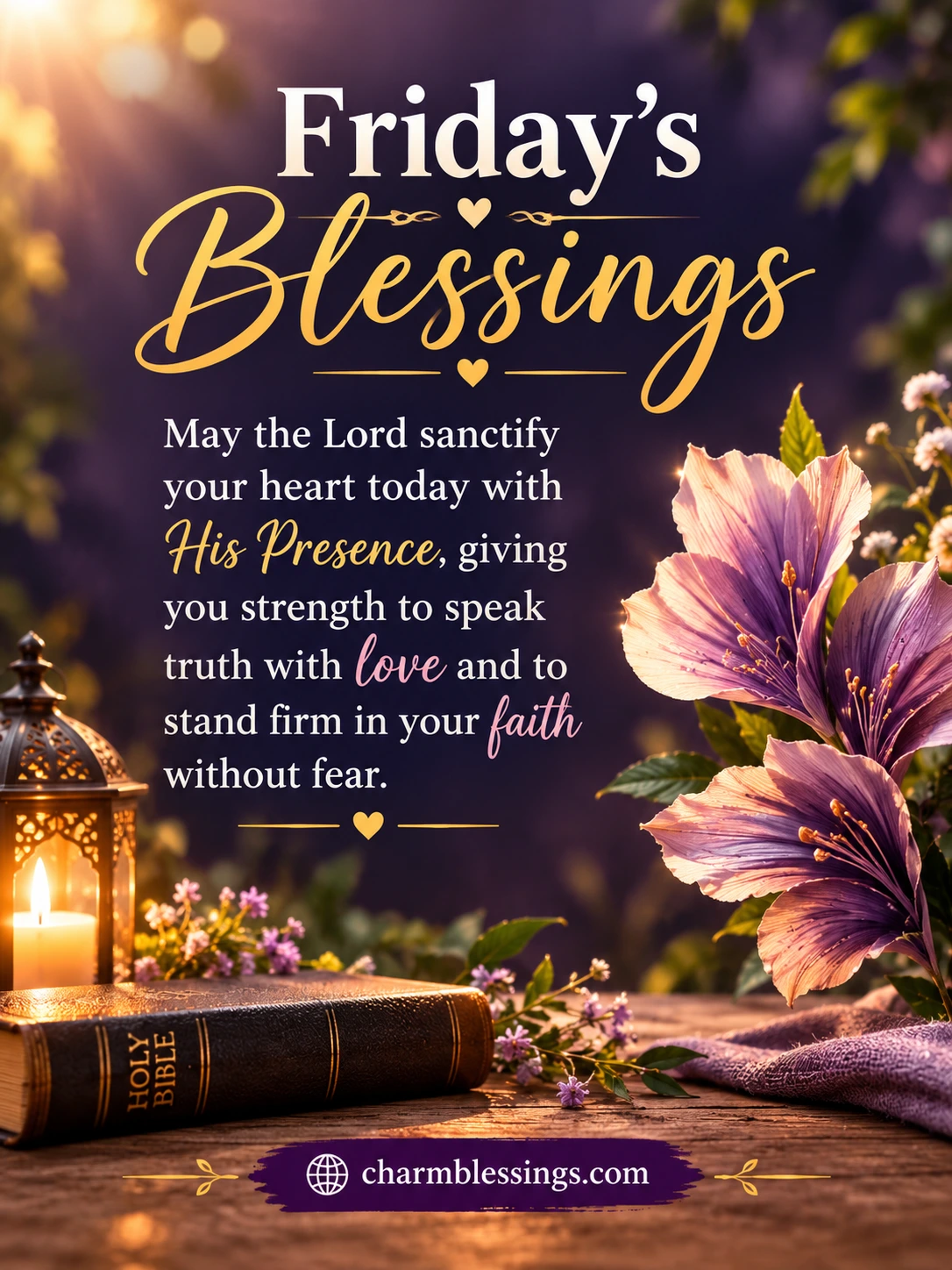 Inspirational Friday blessings Image by charmblessings