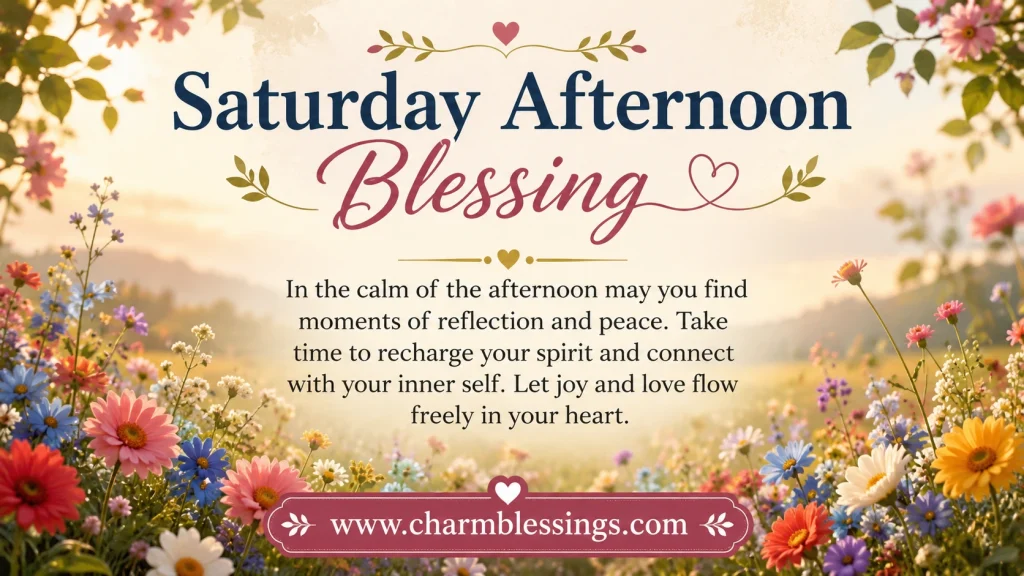Good Afternoon Saturday Blessings Image