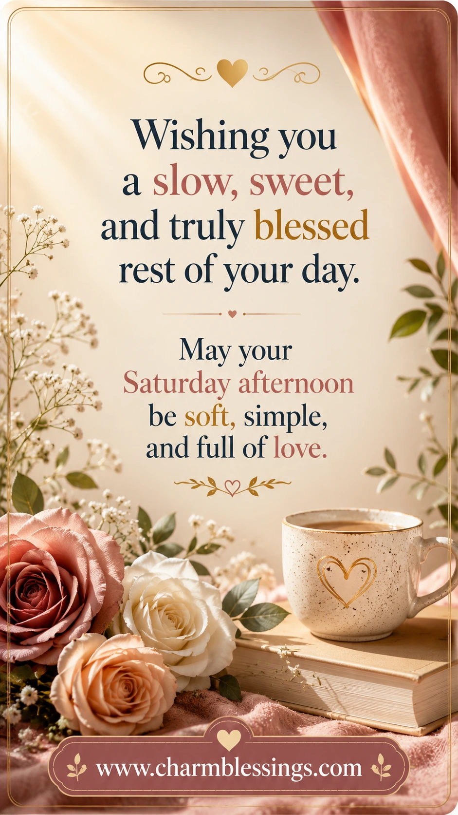 Good Afternoon Saturday Blessings for Friends
