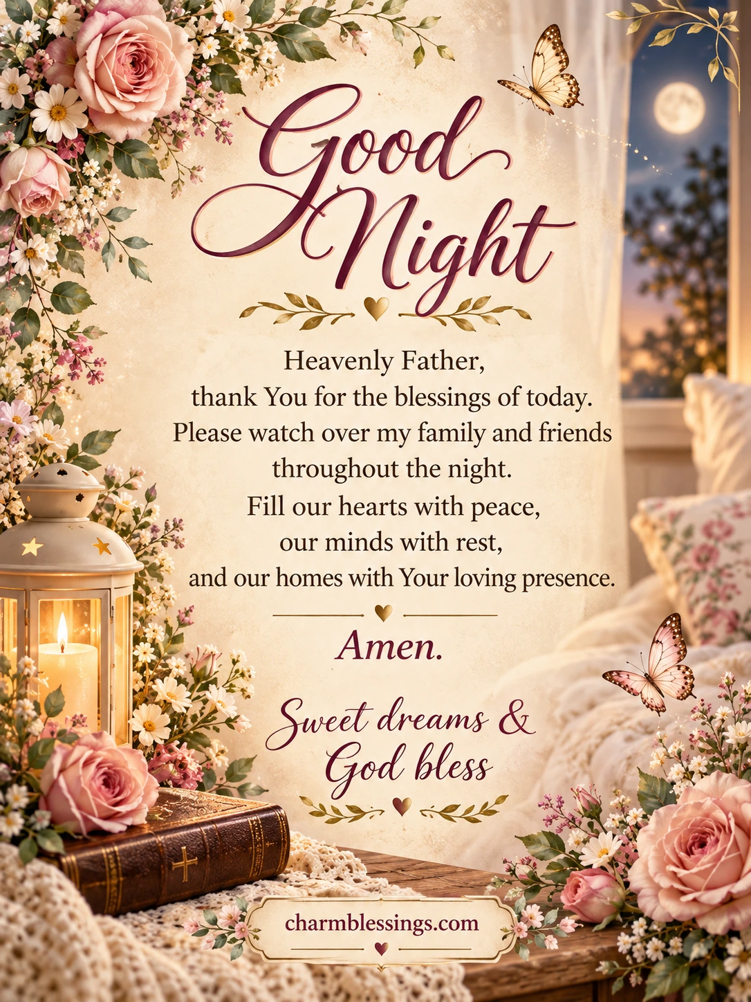 Good Night Prayers for Healing image