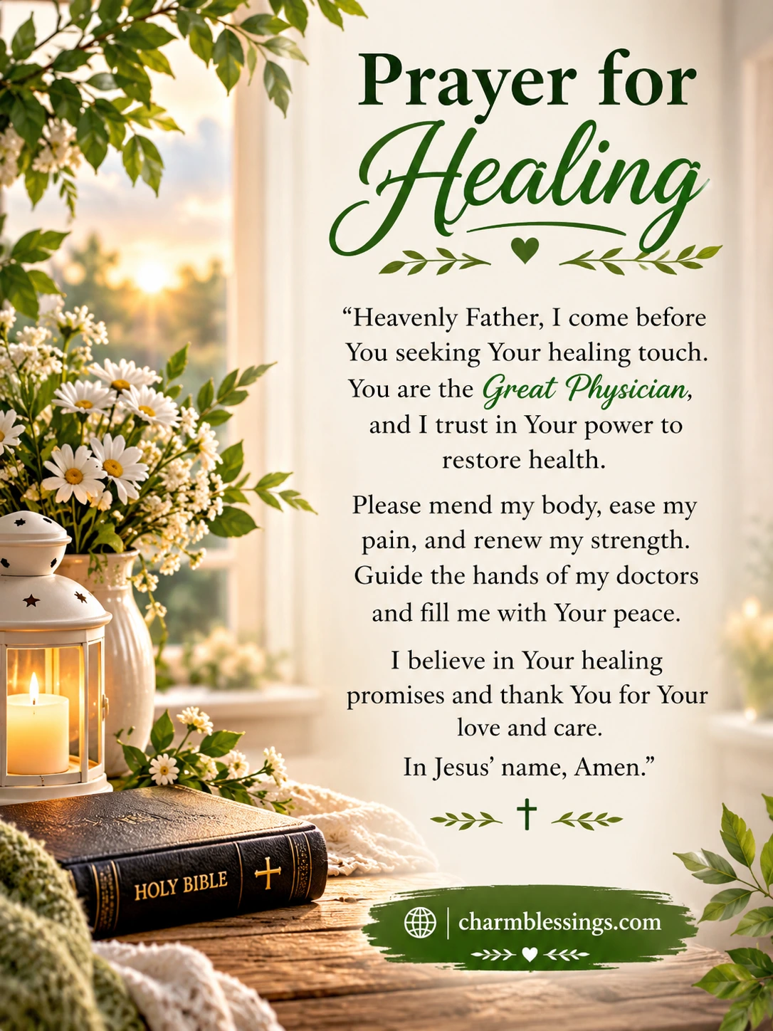 Good Night Prayers for Healing images