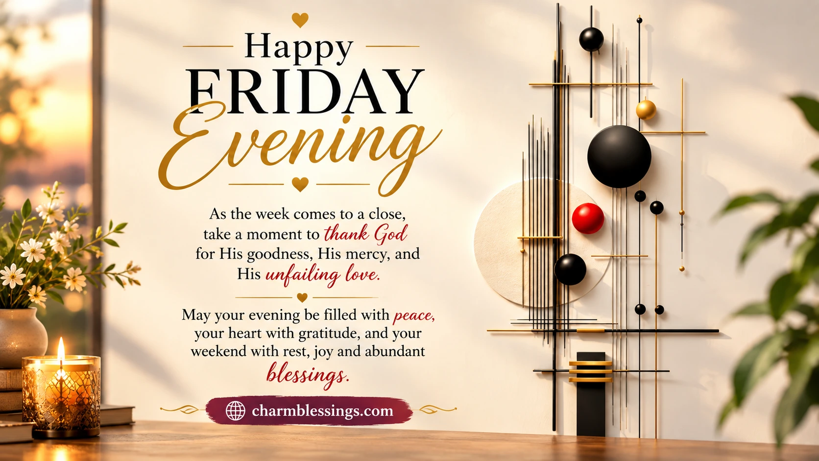 Happy Friday Good Evening Blessings