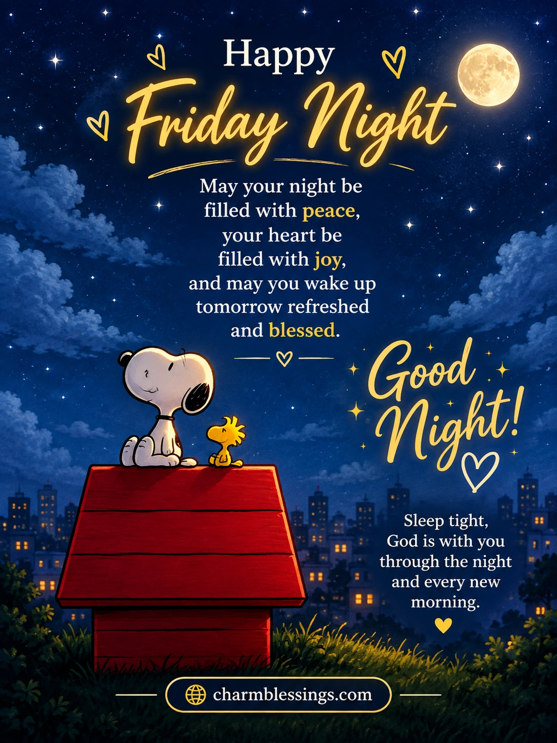 Happy Friday Night Blessings Image