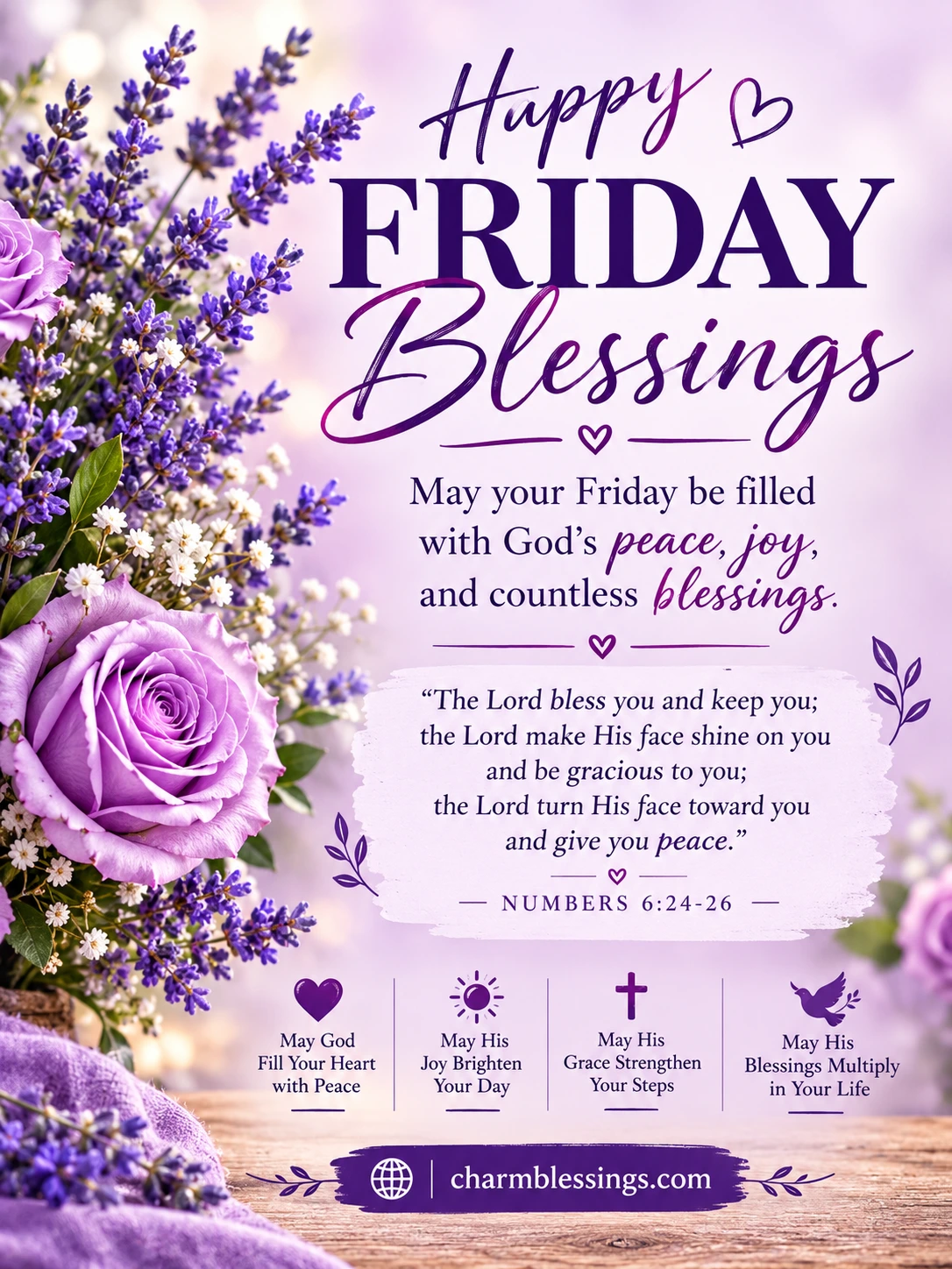 Happy Friday blessings Image | Beautiful friday Blessings image by charmblessings