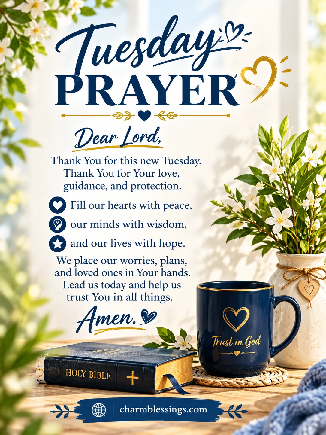 Happy Tuesday Prayers Image