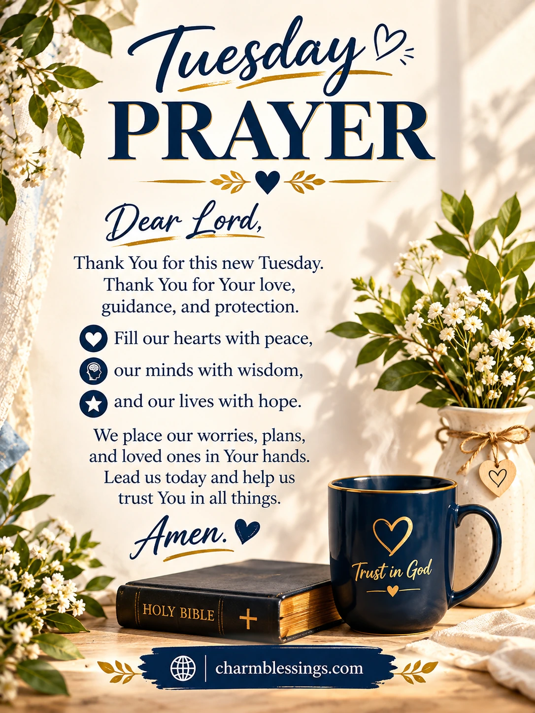Happy and Positive Tuesday Prayers image