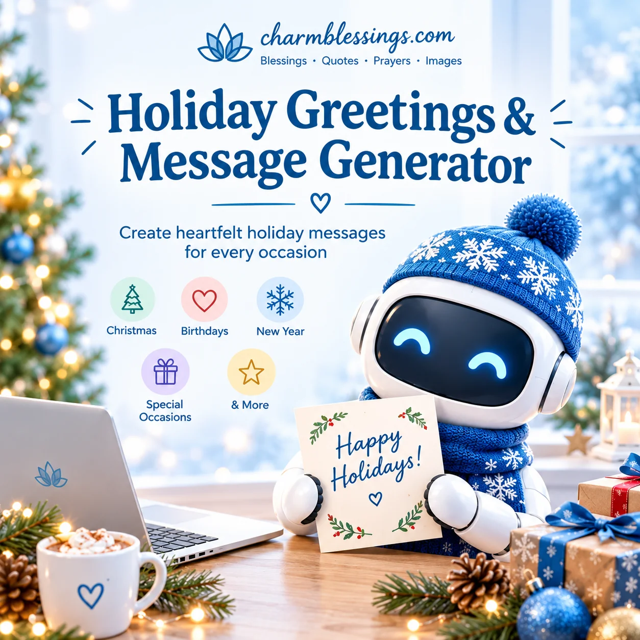 Ai Holiday Greetings & Message Generator by charmblessings