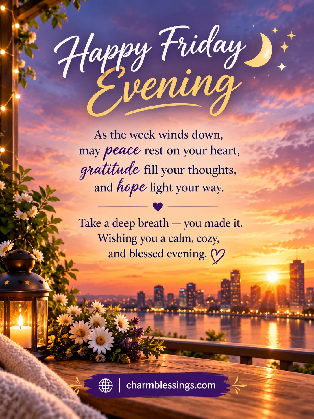 Inspirational Happy Friday Good Evening Blessings
