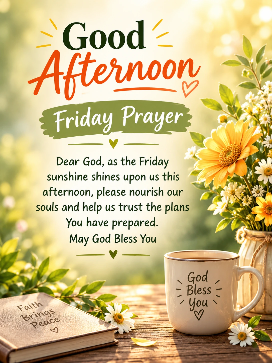 Inspirational Good Afternoon Friday Prayers