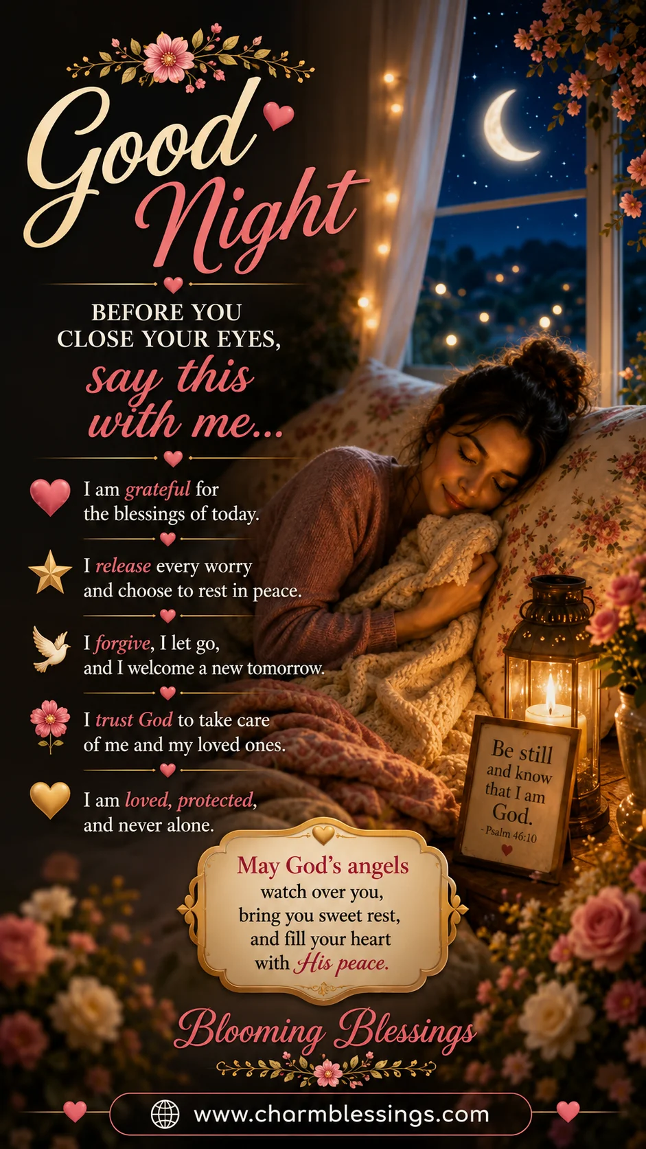 Inspirational Saturday Night Blessings Image
