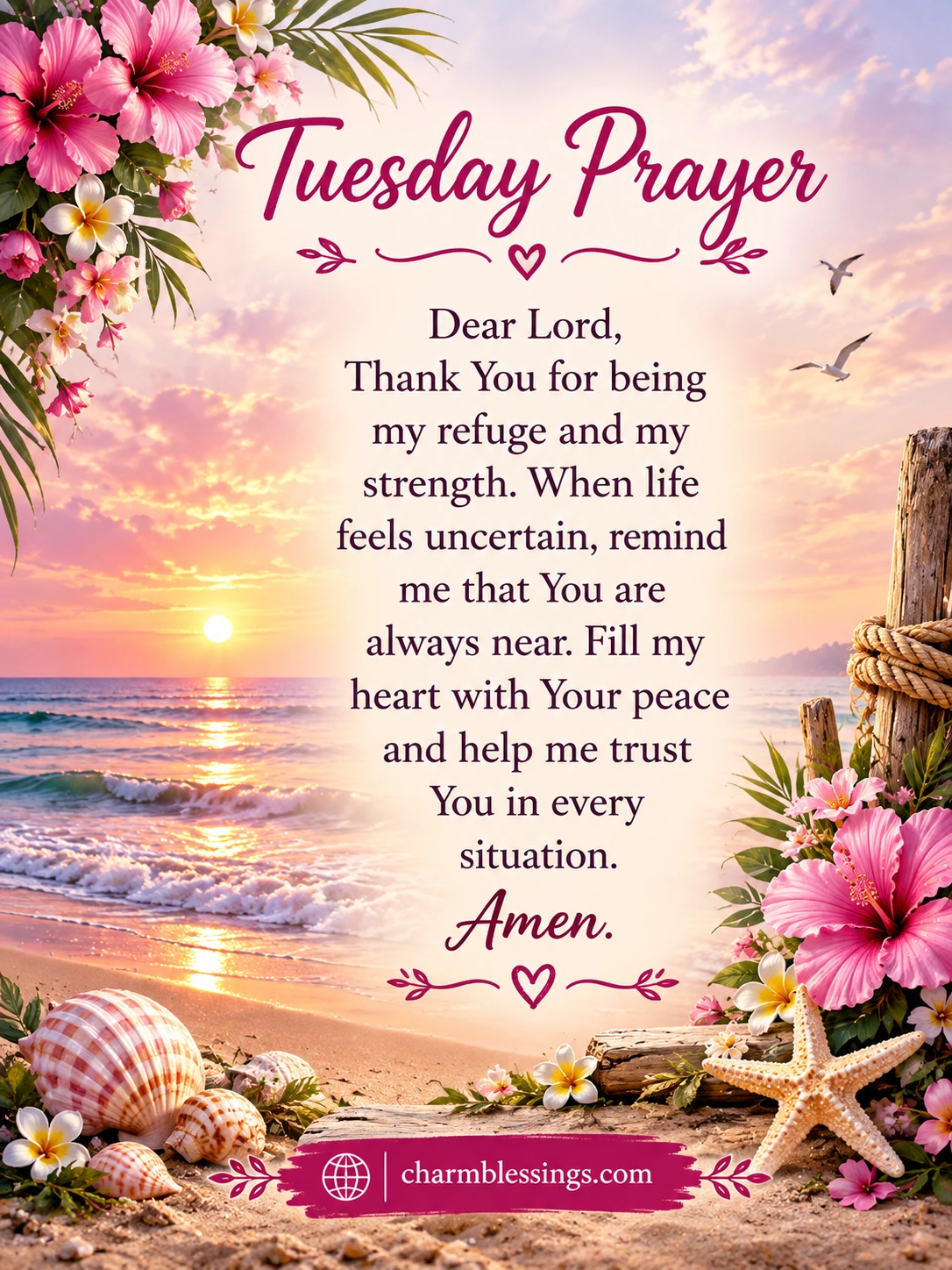 Inspirational Tuesday Prayers Image